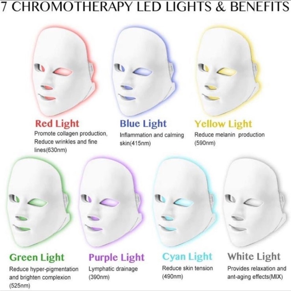 LED Light Mask - 7 colors - Picture 2 of 7